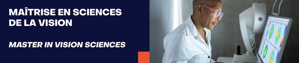 Maîtrise en sciences de la vision