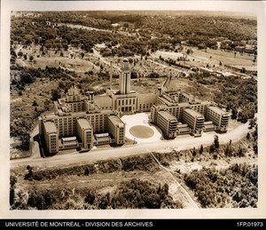 Vue aérienne de l’Université de Montréal en 1948