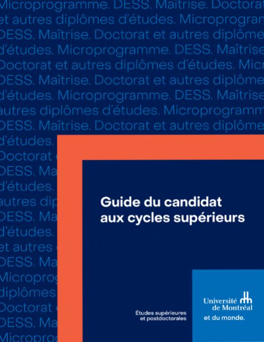 Guide du candidat - Cycles supérieurs